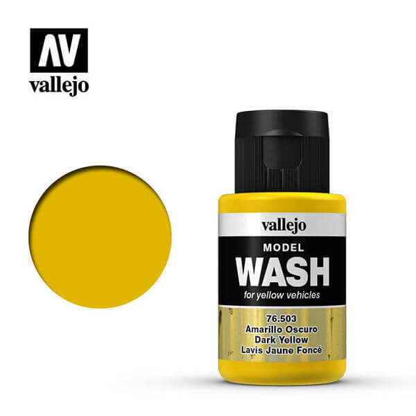 acrylicos vallejo 76503 Model Wash Amarillo Oscuro Dark Yellow 35ml