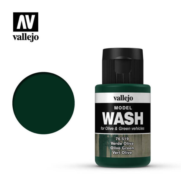 acrylicos vallejo 76519 Model Wash Olive green Verde oliva 35ml