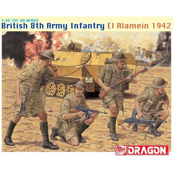 dragon 6390 British 8th Army Infantry El Alamein 1942 Kit en plástico para montar y pintar.