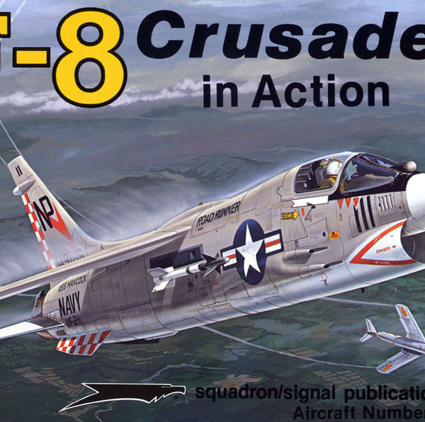 sq1070 F-8 Crusader in action
