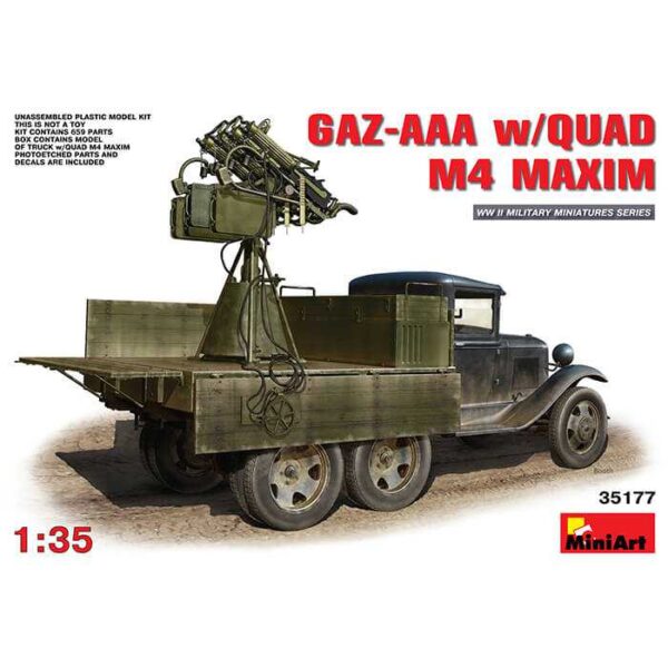 GAZ-AAA w/Quad M4 Maxim miniart 35177