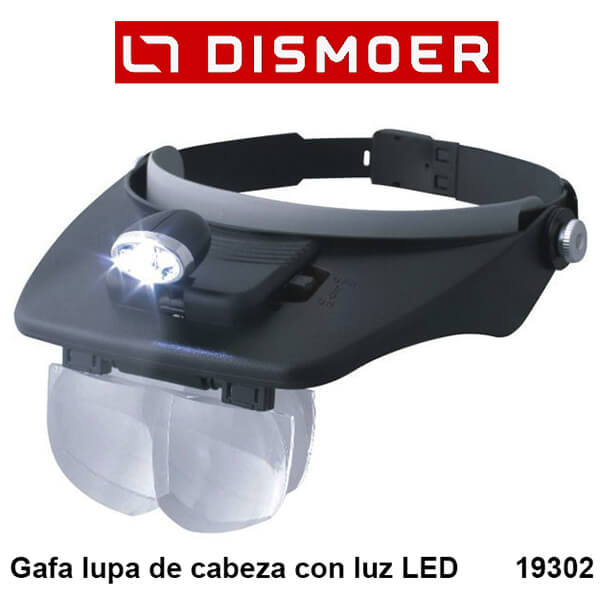 Gafa Lupa con Luz LED para modelismo