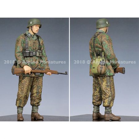 alpine miniatures 35244 WSS Grenadier G43 Rifle Kit en resina para montar y pintar. El kit incluye 2 cabezas.