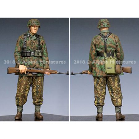 alpine miniatures 35244 WSS Grenadier G43 Rifle Kit en resina para montar y pintar. El kit incluye 2 cabezas.