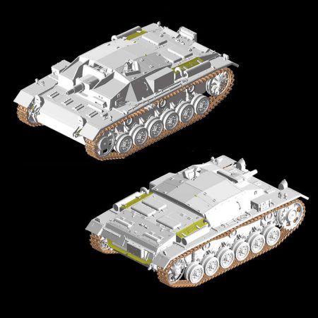 dragon 6905 STURMGESCHUTZ III Ausf.D with tropical air filter Kit en plástico para montar y pintar u Stug. III Ausf.D en servicio en África.