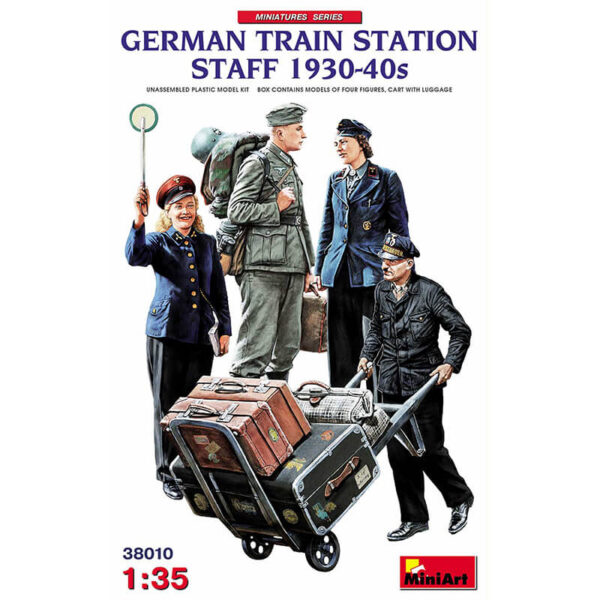 miniart 38010 German Train Station Staff 1930-40s Figuras escala 1/35