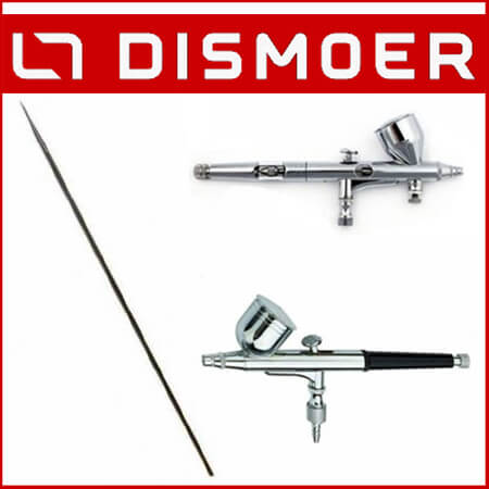 Dismoer Aguja 0,2mm 0,3mm y 0,4mm para los Aerógrafos D-102 y D-103
