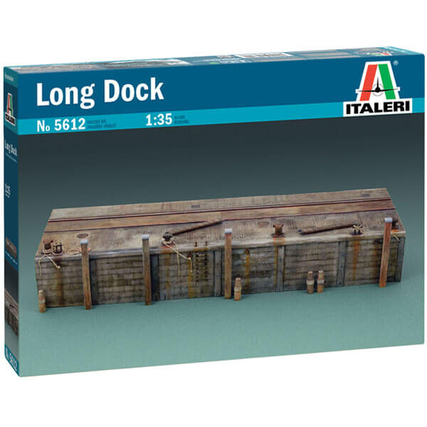 italeri 5612 Long Dock 1/35 kit en plástico parta montar y pintar. Incluye 2 secciones de muelle de 30cm