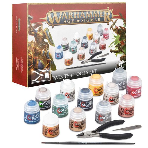 Warhammer Age of Sigmar: Set de pinturas y herramientas Montar y pintar miniaturas es una forma divertida y emocionante de dedicarse a este hobby, y se vuelve más gratificante con el tiempo.