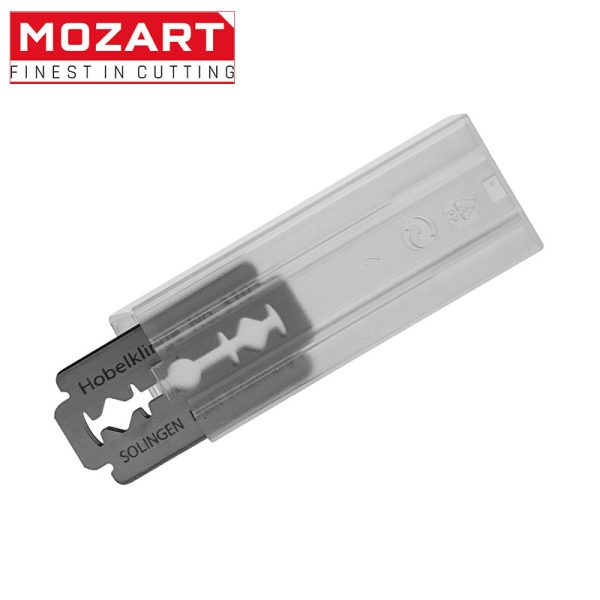 Mozart Estuche 10 hojas de recambio para Mini Cepillo Tamaño de cuchilla 43x22mm