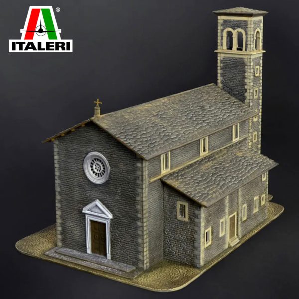 italeri 6129 Church - Iglesia Kit en plástico para montar y pintar una iglesia. Ideal para dioramas y wargames. Escala 1/72