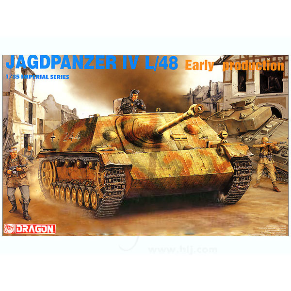 dragon 9021 Jagdpanzer IV L/48 Early production 1/35 Kit en plástico para montar y pintar. Incluye cadenas por eslabones individuales.